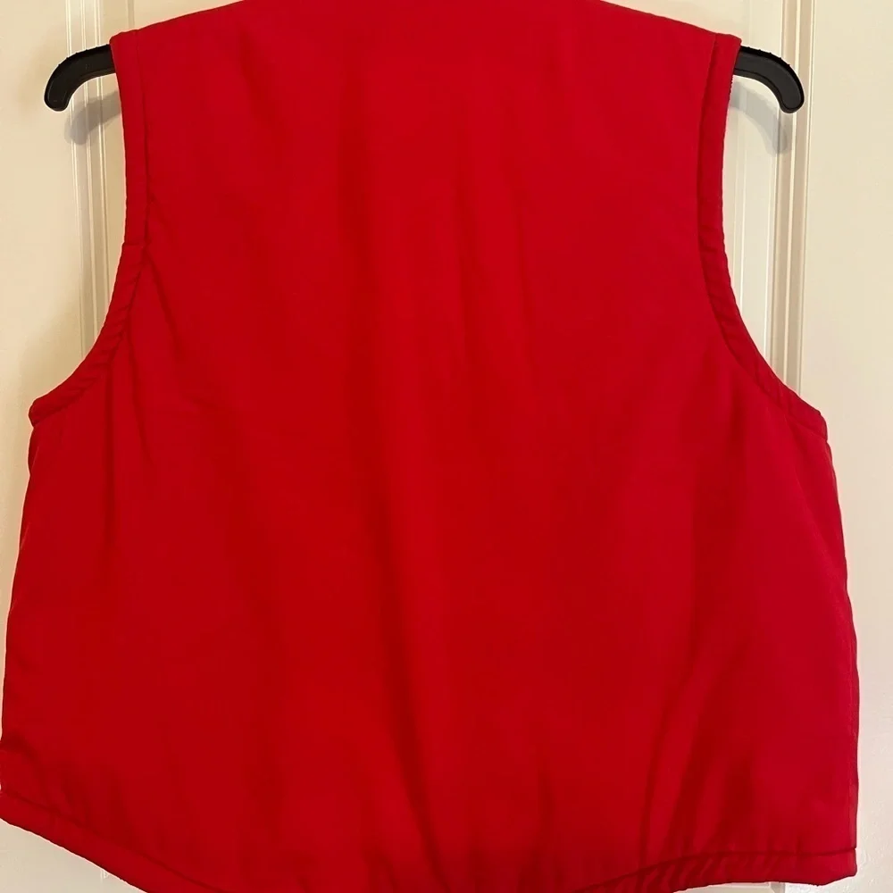 RALPH Ralph Lauren Red Fleece-Lined Vest - Women’s Large